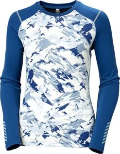 Helly Hansen Lifa Active Crew – Graphic – Blue