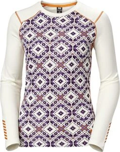 Helly Hansen Lifa Active Crew – Graphic – Off White