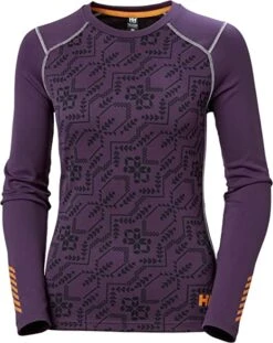 Helly Hansen Lifa Active Crew – Graphic – Purple