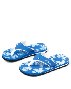 Saltrock Floral Flip Flops – Blue