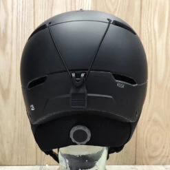 Salomon Husk Helmet – Black -Surf Snow Style Shop salomon husk black rear 1