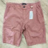 Saltrock Sennen Chino Shorts – Dark Pink -Surf Snow Style Shop saltrock sennen shorts dark 1