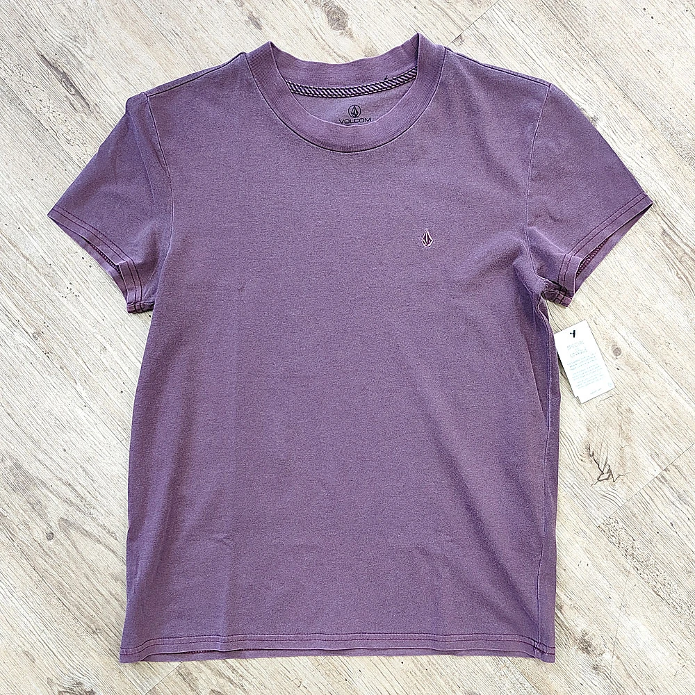 Volcom Stone Solid Emblem Tee – Burgundy 3 Volcom Stone Solid Emblem Tee – Burgundy