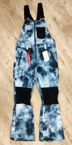 Volcom Ladies Swift Bib Pant – Storm Tie Dye